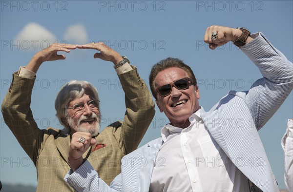 Arnold Schwarzenegger et Jean-Michel Cousteau, Festival de Cannes 2017