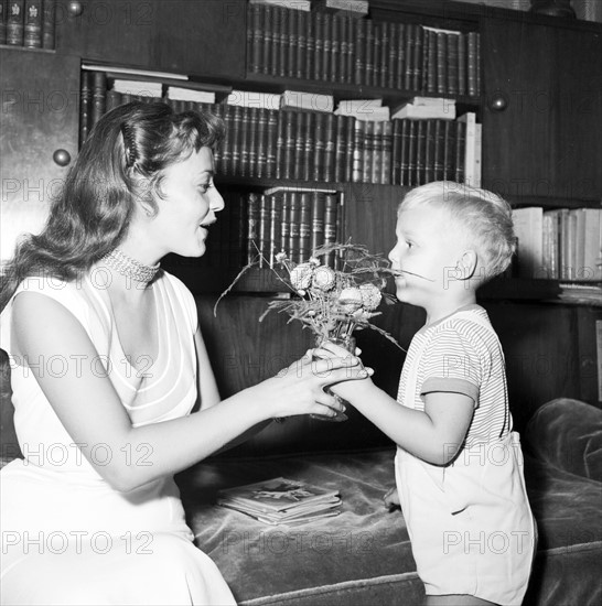 Jeanne Moreau et son fils Jérôme