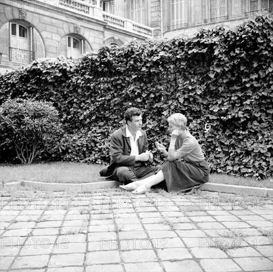 Michèle Morgan et Henri Vidal