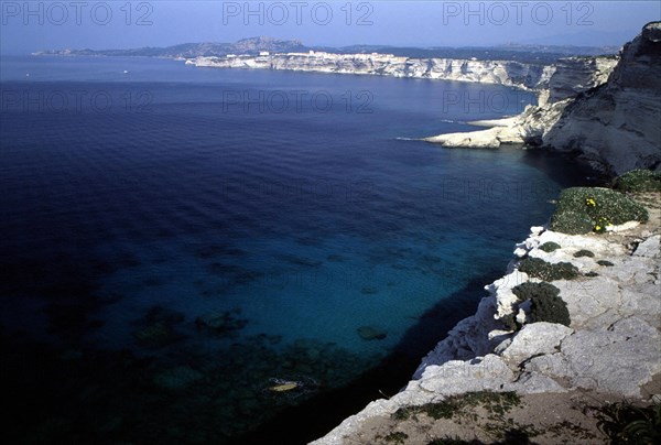 View of the environs from the Pertusato semaphore on the Accore and Bonifacio coast