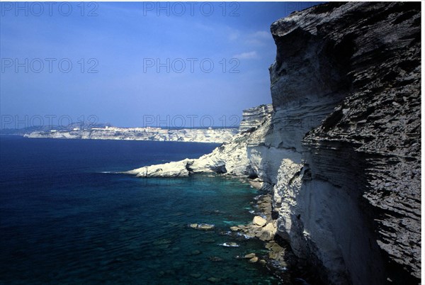 View of the former battery of artillery, Accore coast, towards Bonifacio