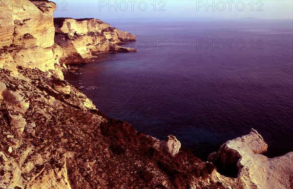 View of the former battery of artillery, towards Capo Pertusato