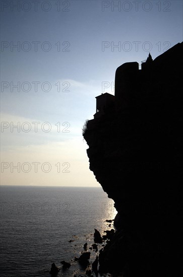 Bonifacio seen from the top of the Roi d'Aragon stairs