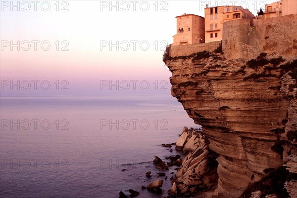 Bonifacio seen from the top of the Roi d'Aragon stairs