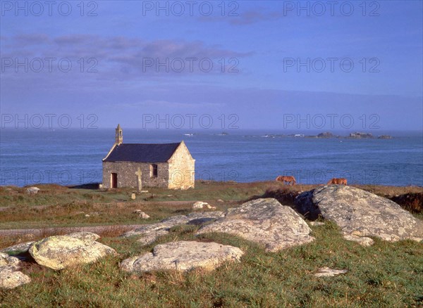 View from Penn al Lann towards the Northwest: Chapel of Saint-Samson