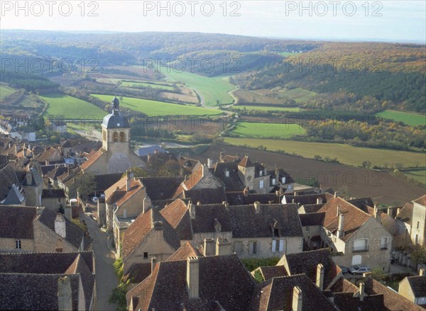 View from the Saint-Michel tower towards the West