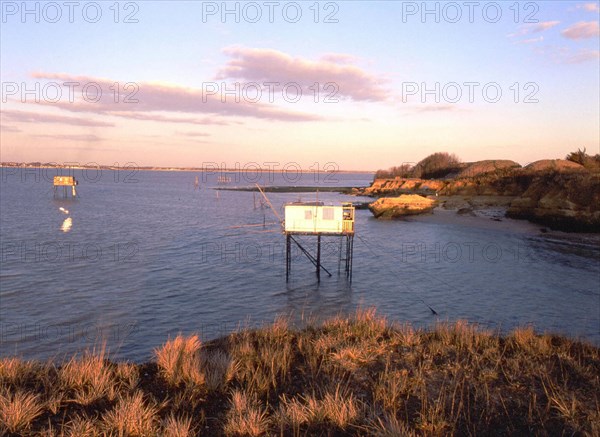 View from the northern coast towards the redoubts