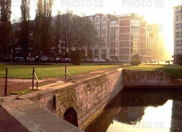 Lille, View from the quay of the Wault