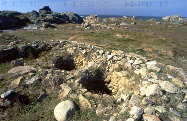 Ile d'Yock, vestige de village du Ier siècle av. J.C.