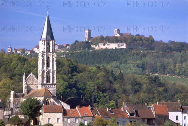 View from Saint-Père towards the Northeast, Saint-Père and Vézelay