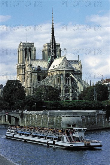 Cathédrale Notre-Dame et la Seine, Paris