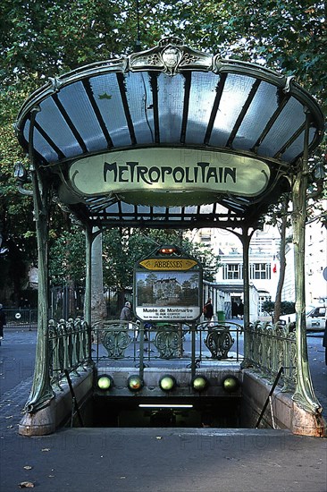 Paris, métropolitain, station Abbesses
