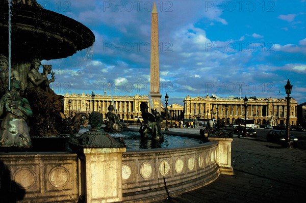 Obélisque de la place de la Concorde et les Tuileries, Paris