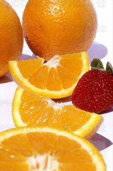 Oranges et fraise