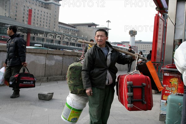 Migration de la population chinois à l'occasion de la fête du printemps