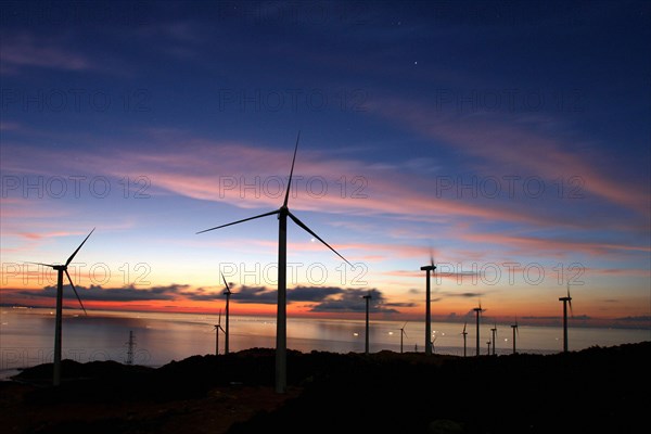 Centrale éolienne dans la province du Guangdong (Chine)