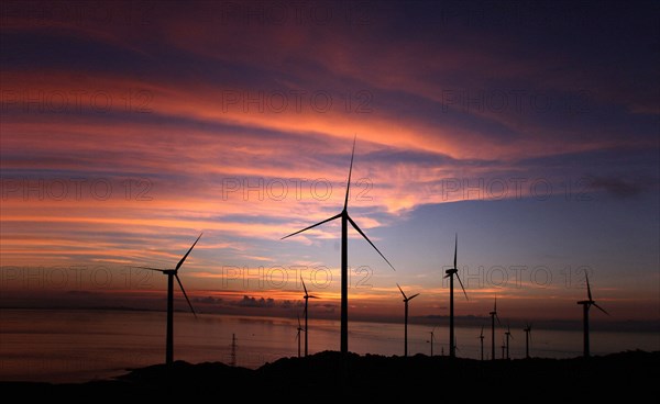 Centrale éolienne dans la province du Guangdong (Chine)