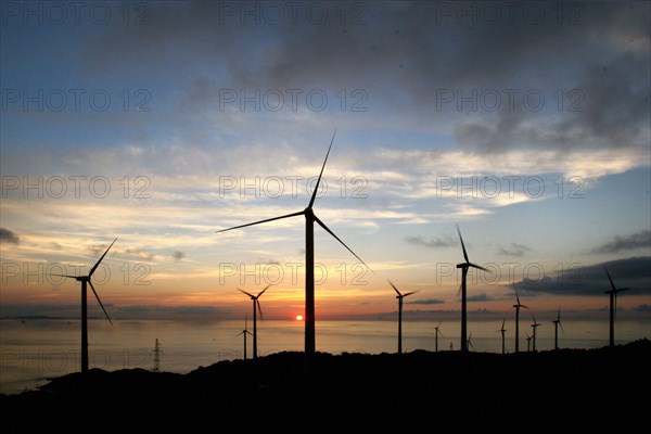 Centrale éolienne dans la province du Guangdong (Chine)