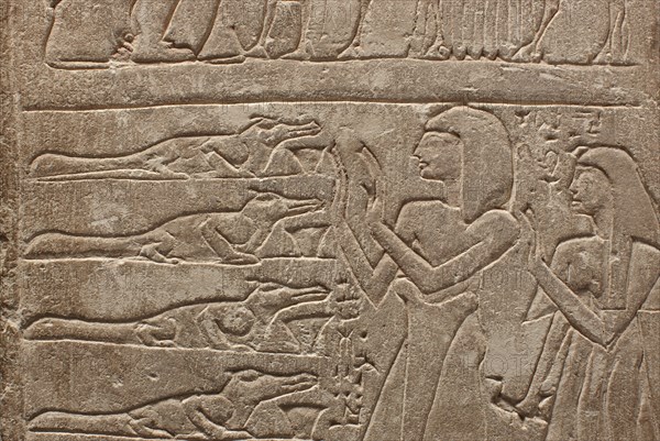 Stèle dédiée au dieu Sobek de Soumenou (detail)