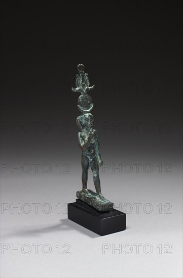 Egyptian votive statuette of the god Iah