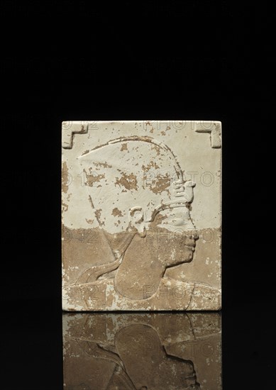 Egyptian double-sided sculptor's model with heads of a king