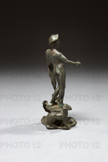 Gallo Roman statuette of the naked god Mercury (vue arrière)