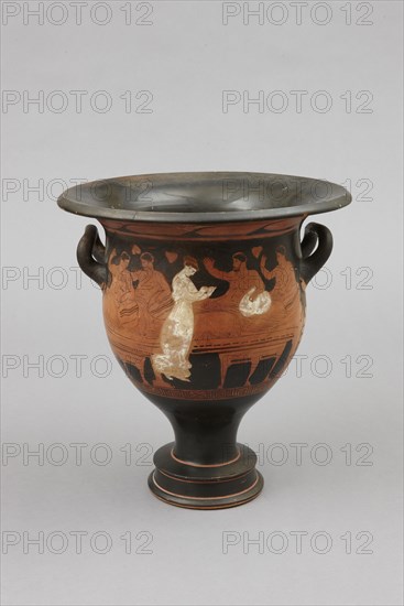 Attic black figure bell krater