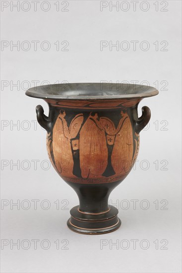 Attic black figure bell krater