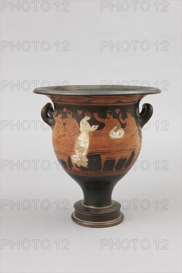 Attic black figure bell krater