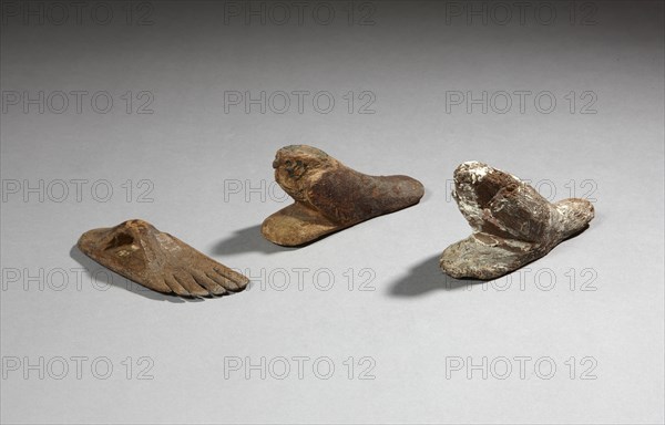 Egyptian engraved stamp and akhem falcons