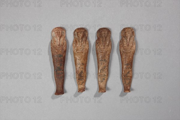 Four egyptian wax shabties for Iret-hor-eru