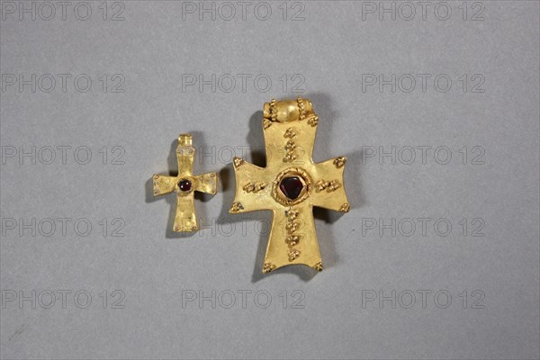 Byzantine cross pendant