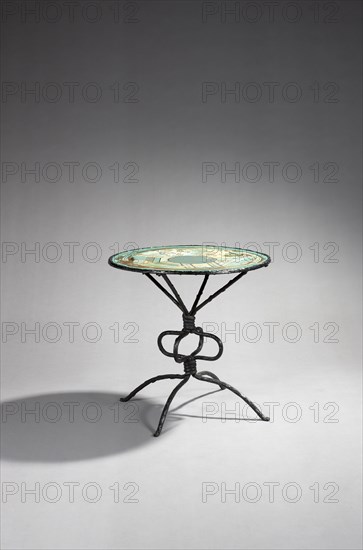 Table with painted wooden top