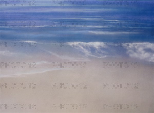 Seaside. Painted canvas tarp