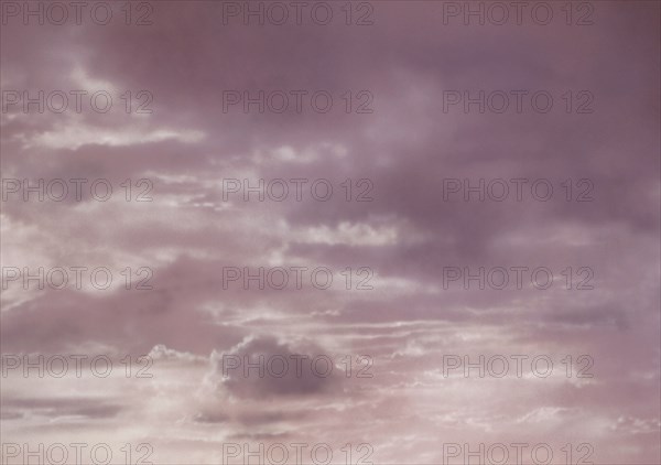 Sky and clouds. Painted canvas tarp