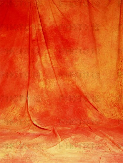 Draping. Painted canvas tarp