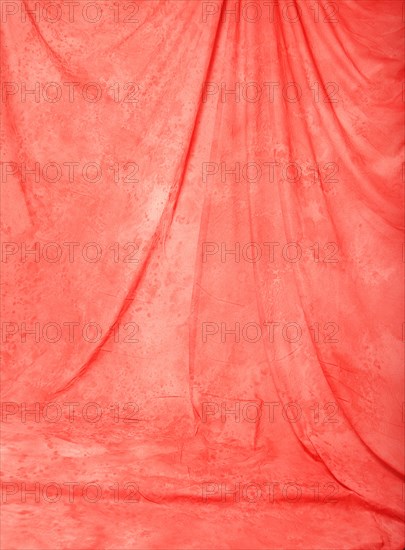 Draping. Painted canvas tarp