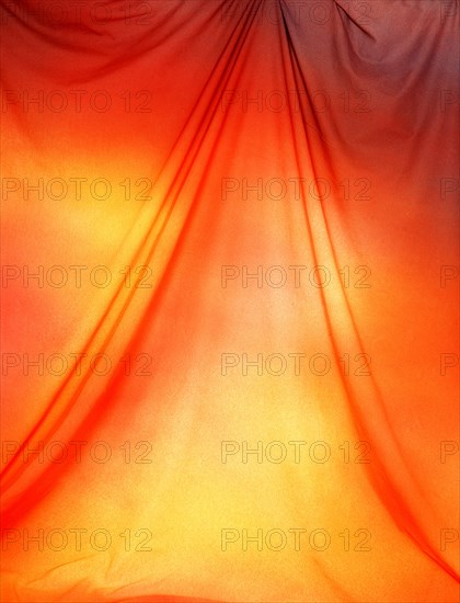 Draping. Painted canvas tarp