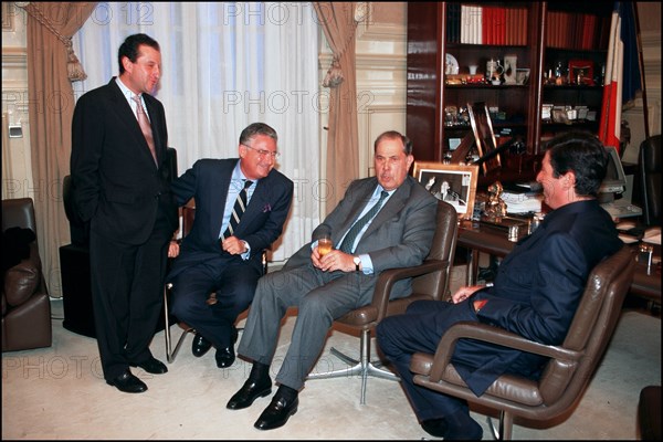 01/18/1995. Didier Schuller at the New Year ceremony of Levallois