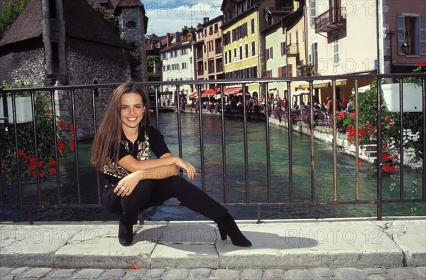 16/09/1995. ANNECY: CLOSE-UP EMMANUELLE GAUME