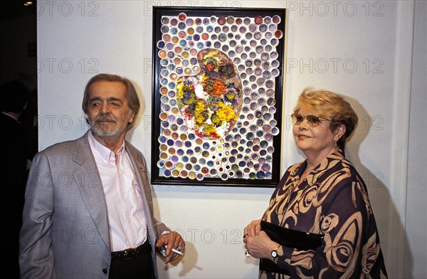 28/09/1995. PARIS: VERNISSAGE DE L'EXPO "S.REGGIANI"