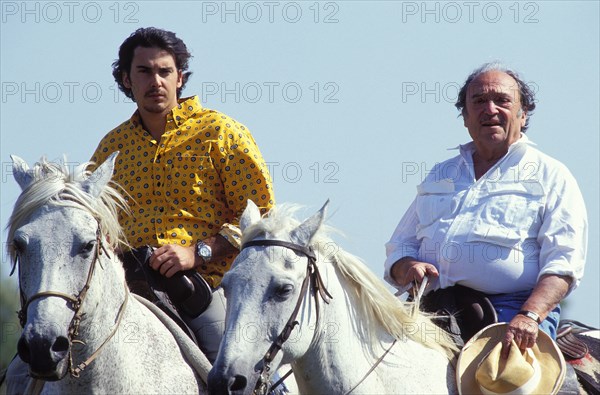 22/06/1996. ALEXANDRE ET J.M. THIBAULT EN CAMARGUE