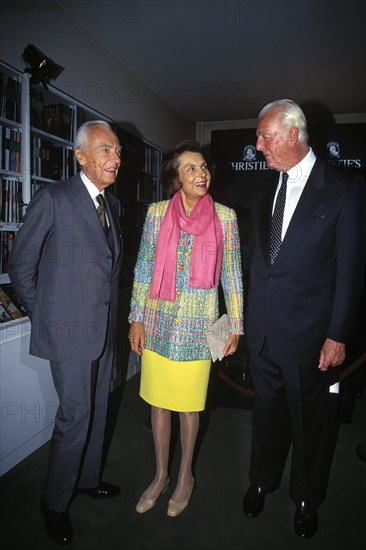 Hubert de Givenchy, André et Liliane Bettencourt