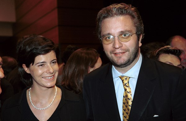 30/01/1999. PARIS:LAURENT/BEL + G.DE SABRAN-PONTEVES AU DEFILE FRANCESCO SMALTO