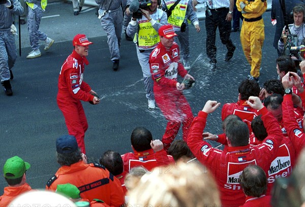 MONACO. MAY 16 TH /1999. MICHAEL SCHUMACHER WINS FORMULA ONE GP OF MONACO