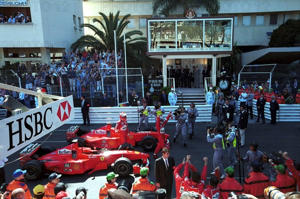 MONACO. MAY 16 TH /1999. MICHAEL SCHUMACHER WINS FORMULA ONE GP OF MONACO