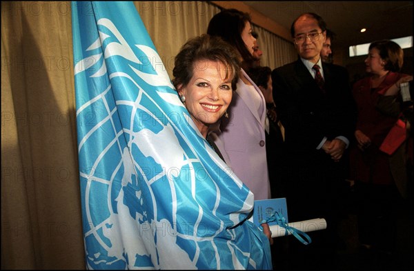 03/07/2000. Claudia cardinale named UNESCO goodwill ambassor