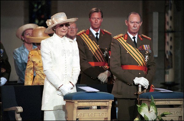 06/23/2000. Royal mass during the national day in Luxemburg.