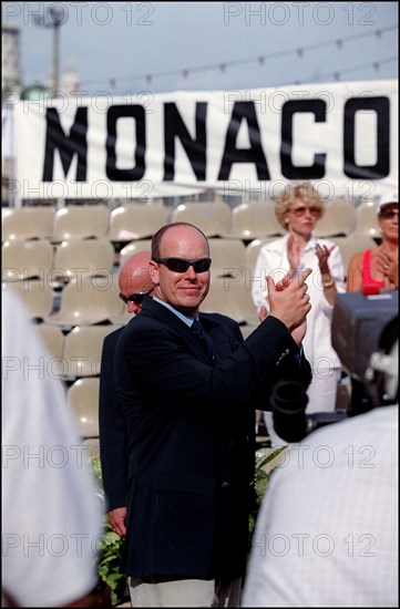 09/03/2000. Prince Albert at the bobsleigh world championship