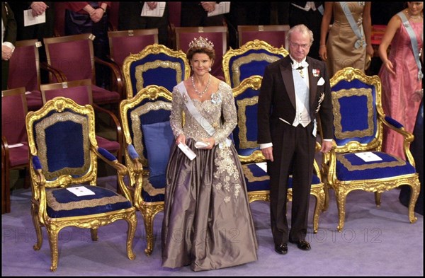 12/10/2000. Sweden Royal Family at the Nobel Ceremony.